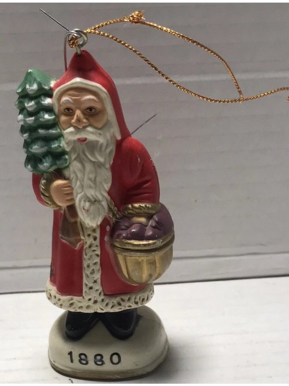 1983 Vintage Memories Of Santa 1880 Christmas Eve  Rare Ornament